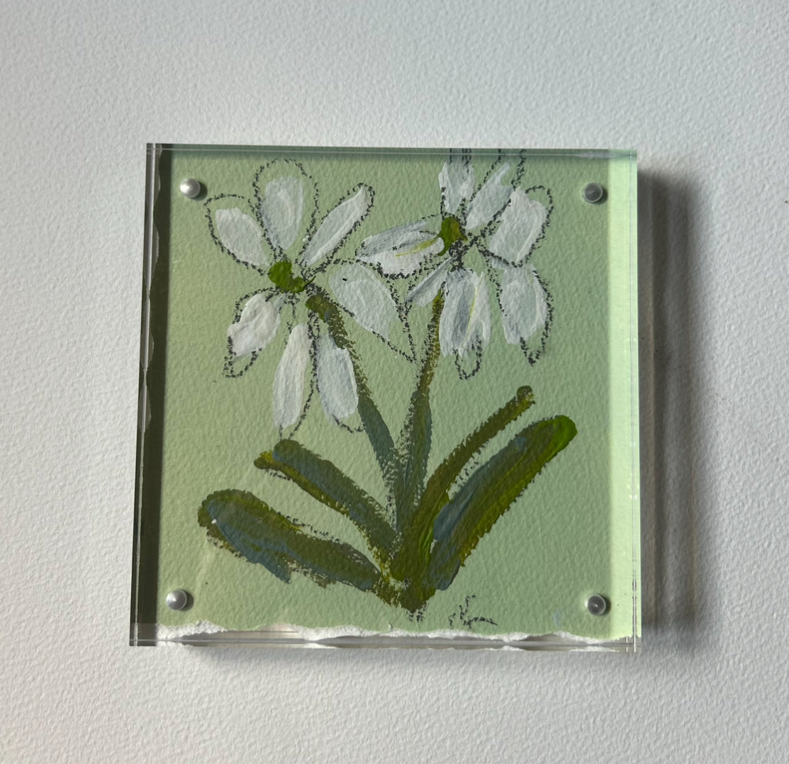 Acrylic Block Floral I