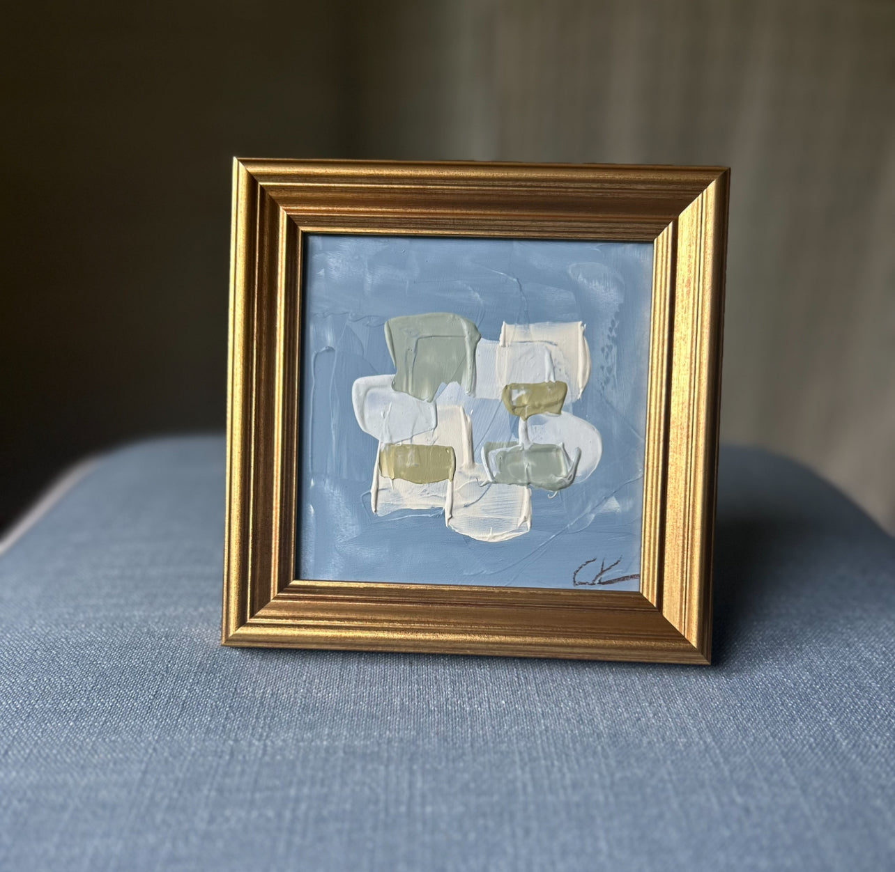 Framed Petite Pretty French Blue II