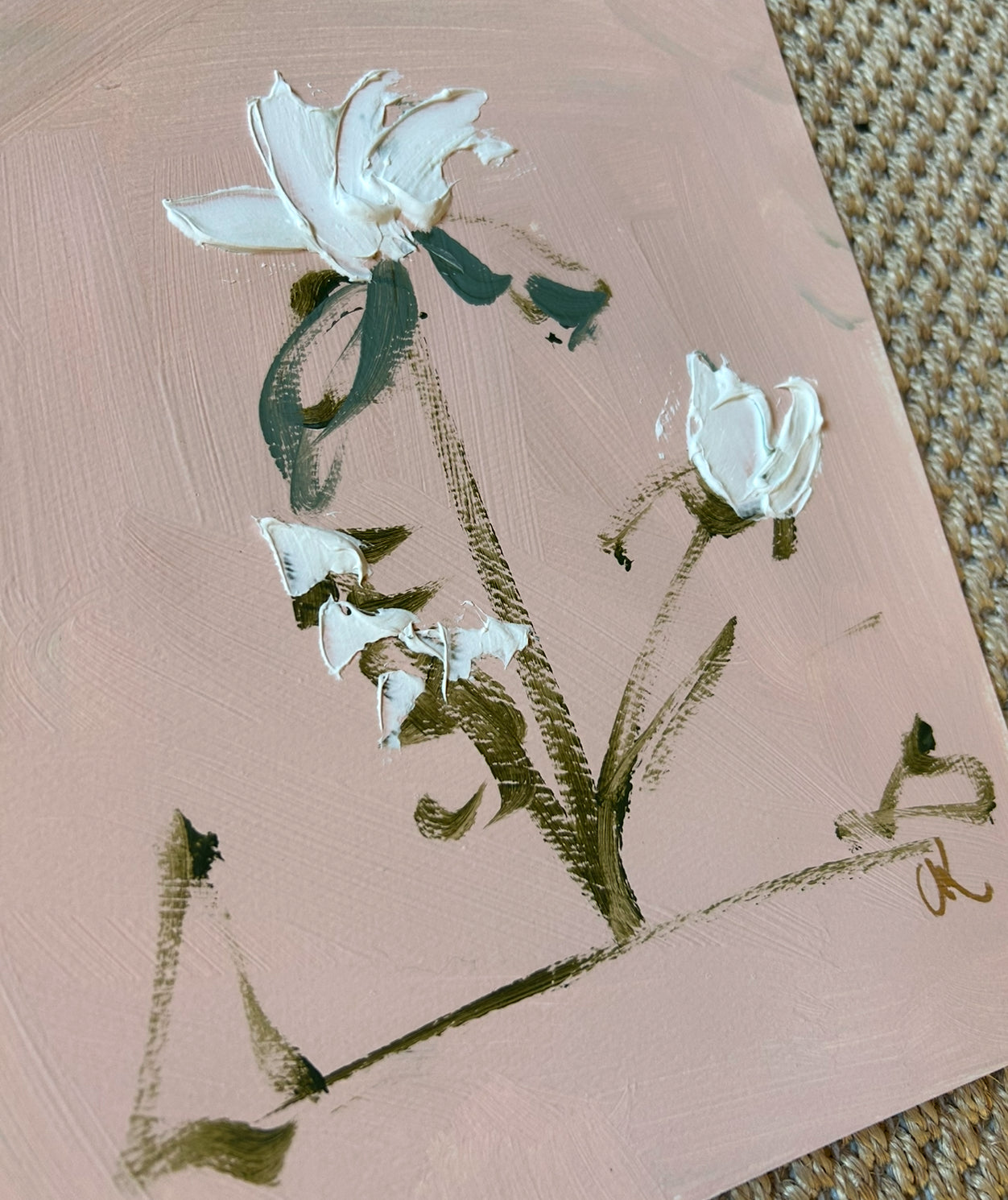 9x12 Abstract Botanical IV