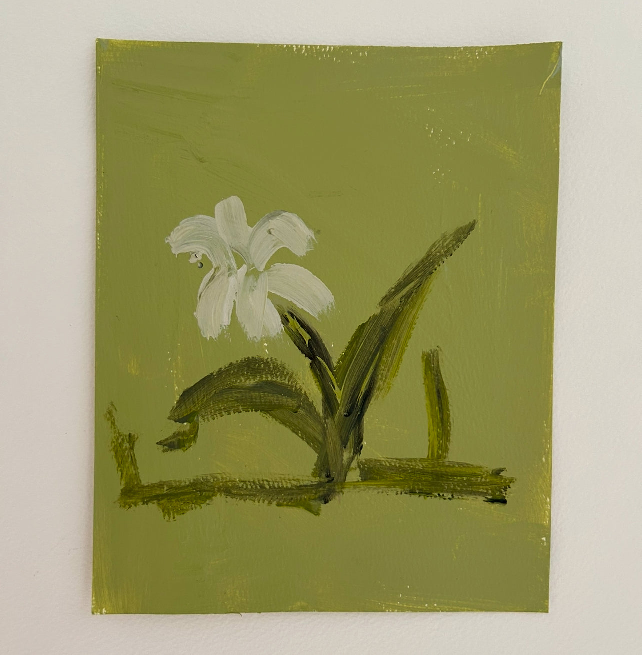 Small Abstract Floral Chartruese I