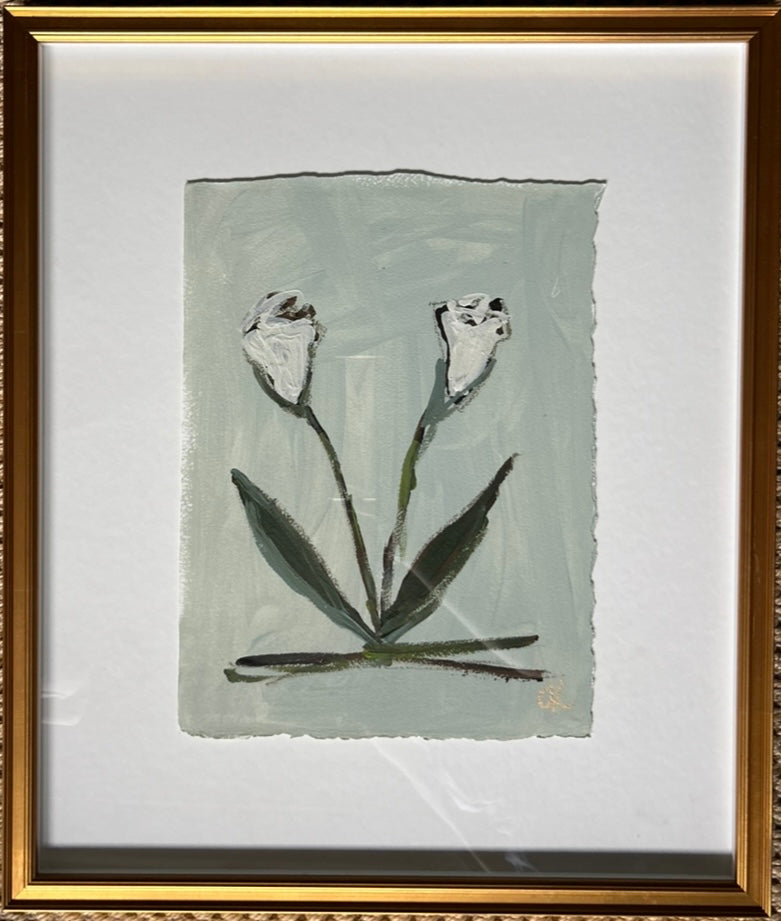 Framed Abstract Floral IV