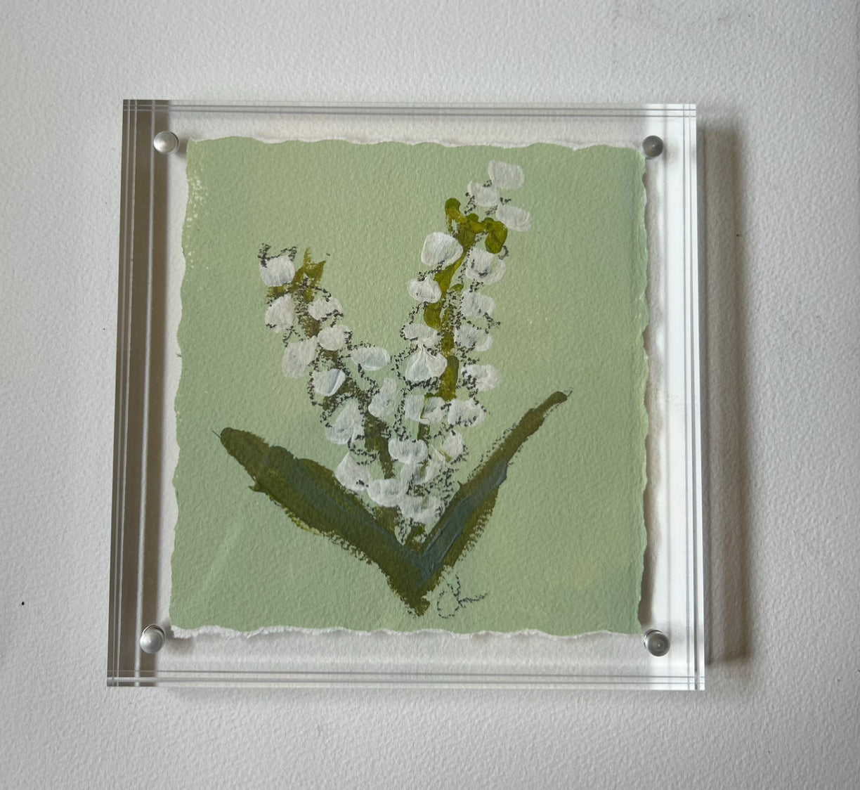 Acrylic Block Floral IV