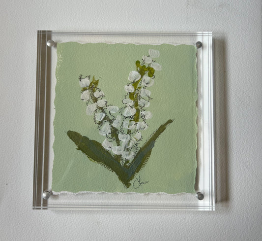 Acrylic Block Floral IV