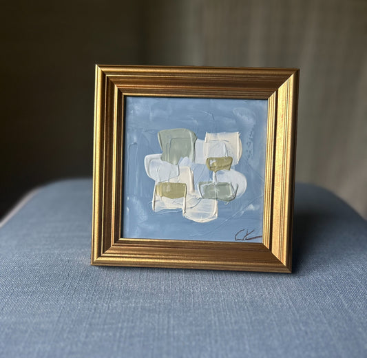 Framed Petite Pretty French Blue II