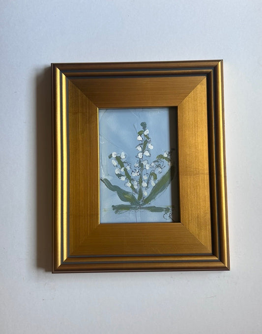 Mae Davis Garden Petite in Gold Frame Soft Blue II