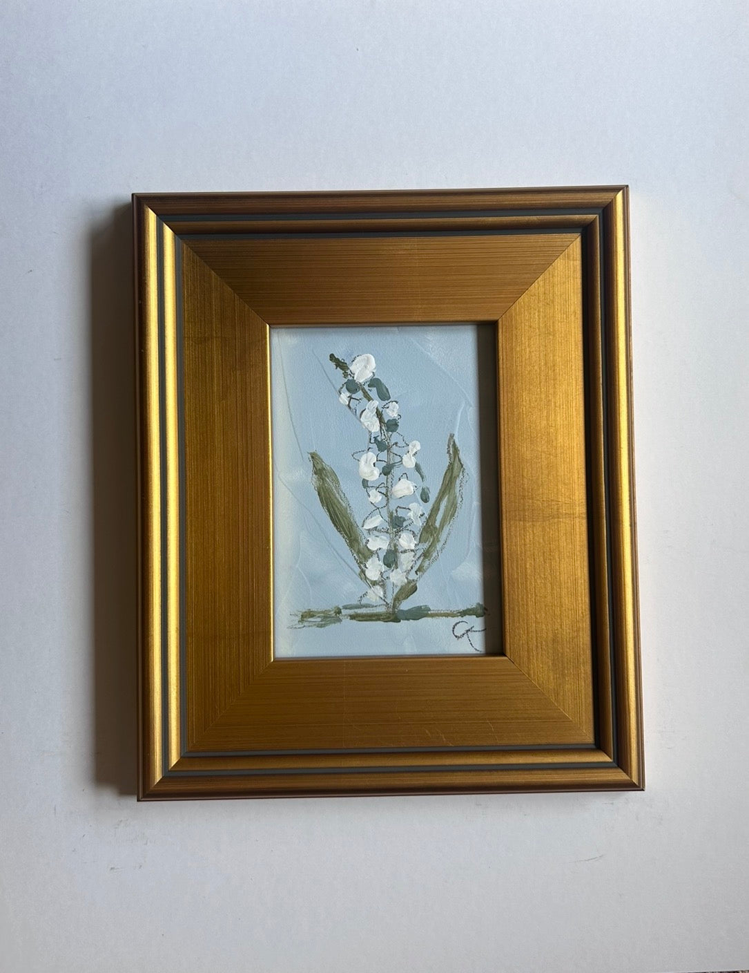 Mae Davis Garden Petite in Gold Frame Soft Blue III