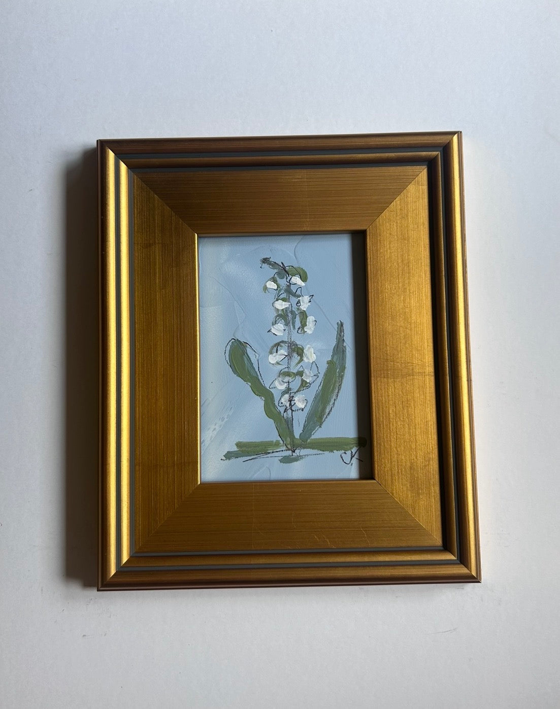 Mae Davis Garden Petite in Gold Frame Soft Blue IV