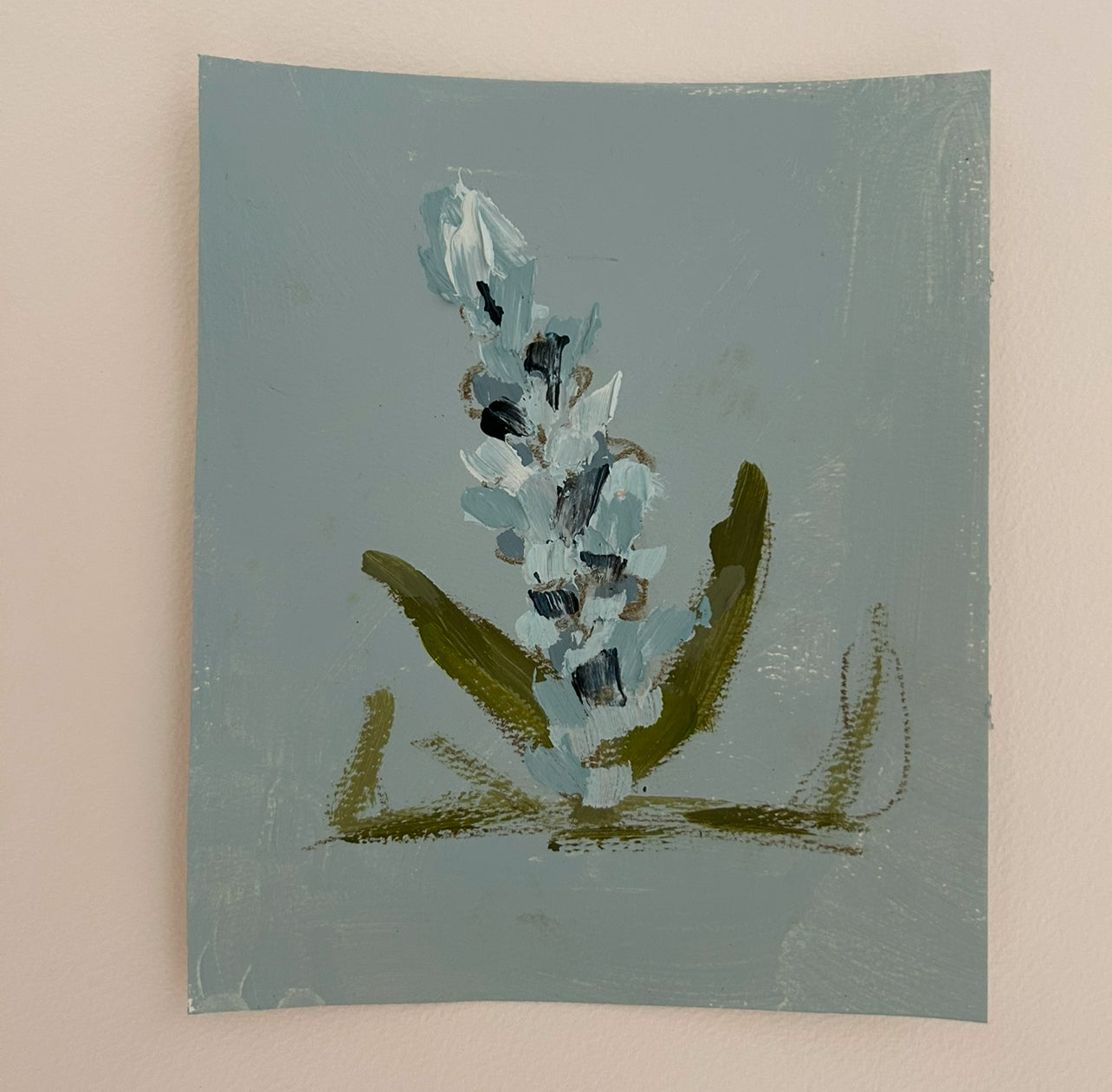 Small Abstract Floral Blue I