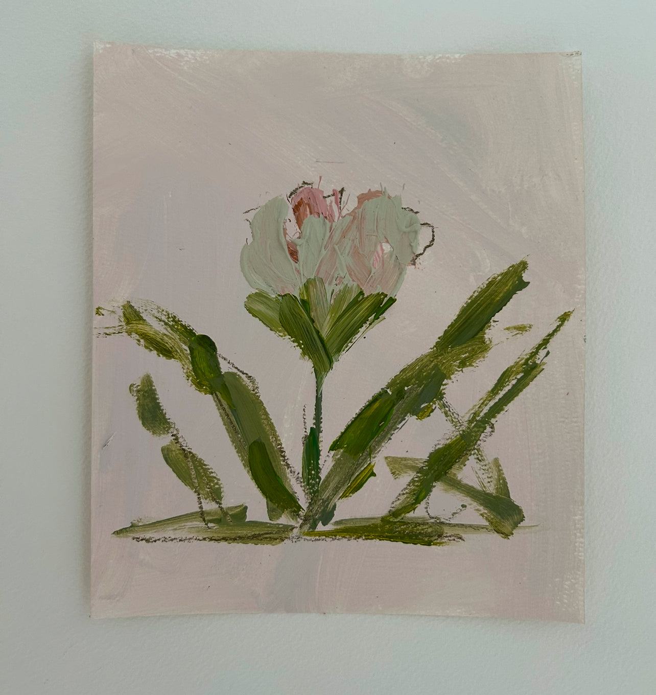 Small Abstract Floral Blush II
