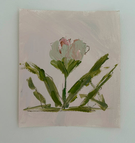 Small Abstract Floral Blush II