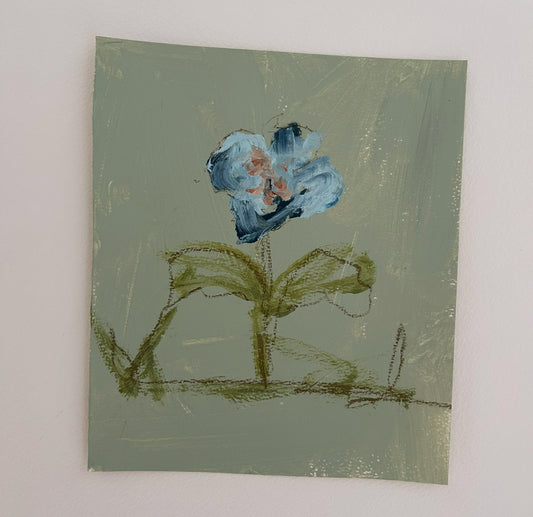 Small Abstract Floral Sage I