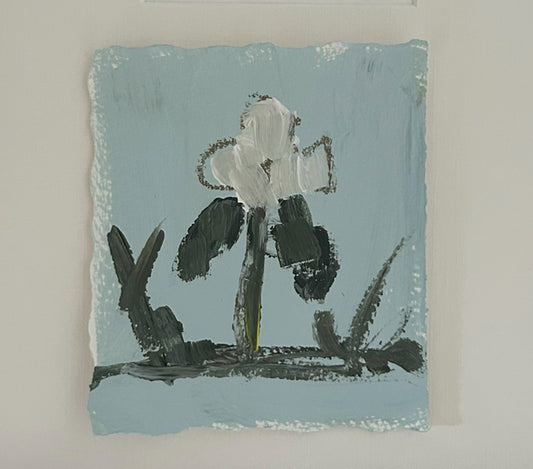 Mini Abstract Floral Light Blue I