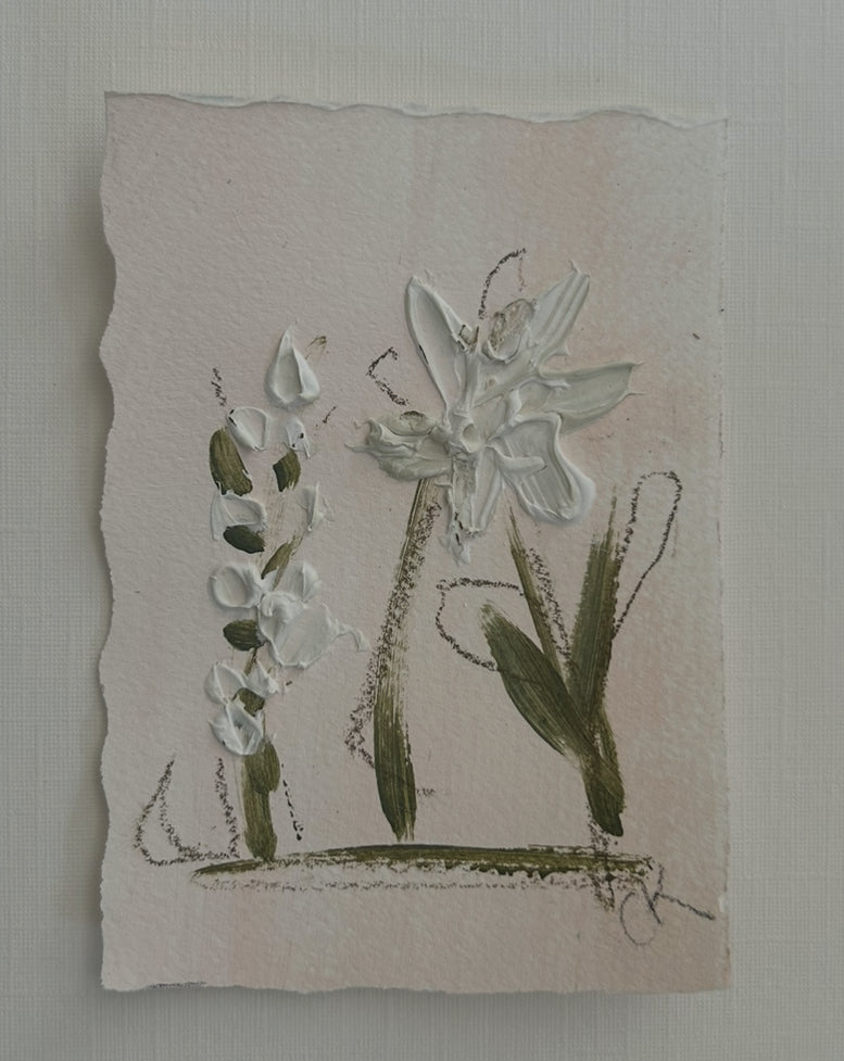 Mini Abstract Floral Blush IV