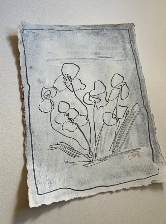 Abstract Floral in Chocolate III