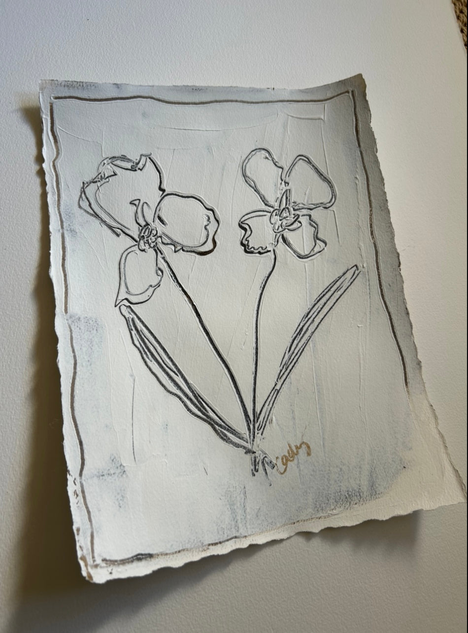 Abstract Floral in Chocolate I