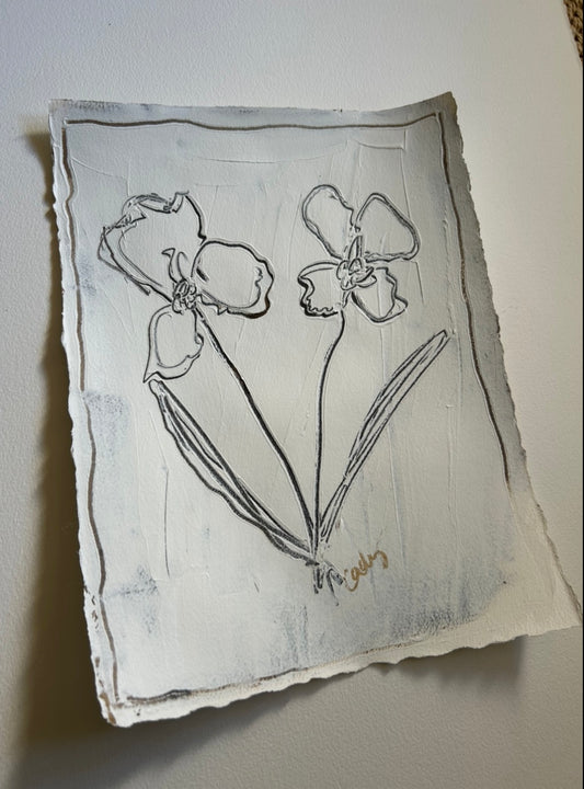 Abstract Floral in Chocolate I