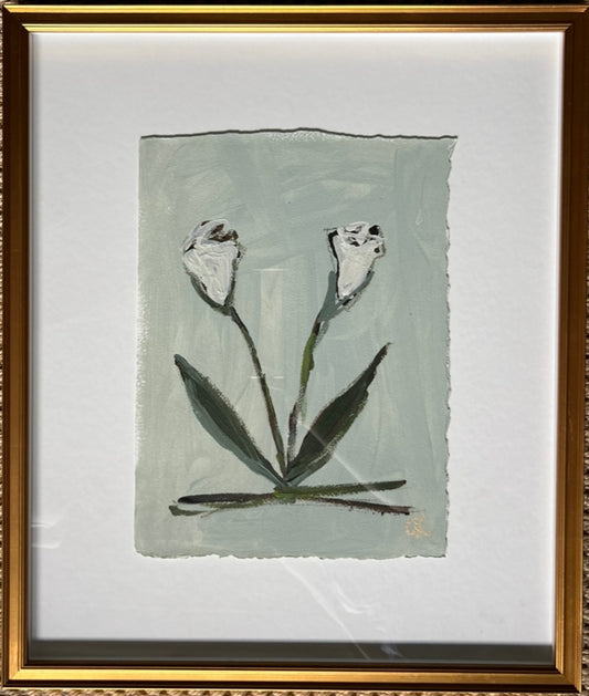 Framed Abstract Floral IV