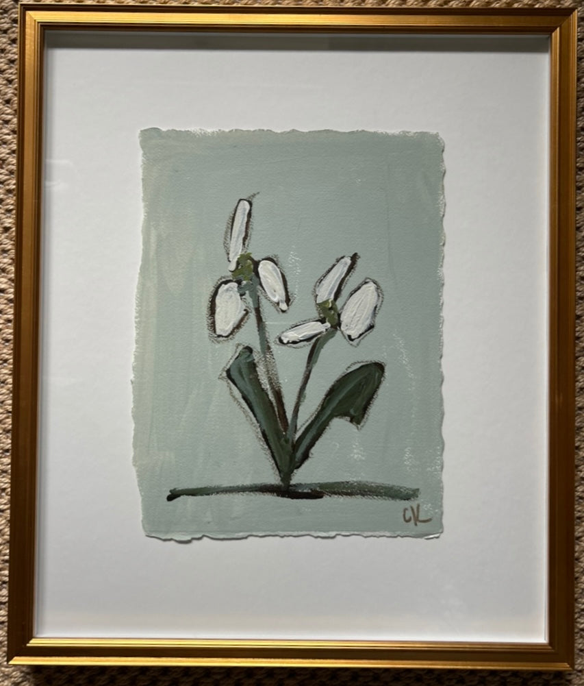 Framed Abstract Floral II