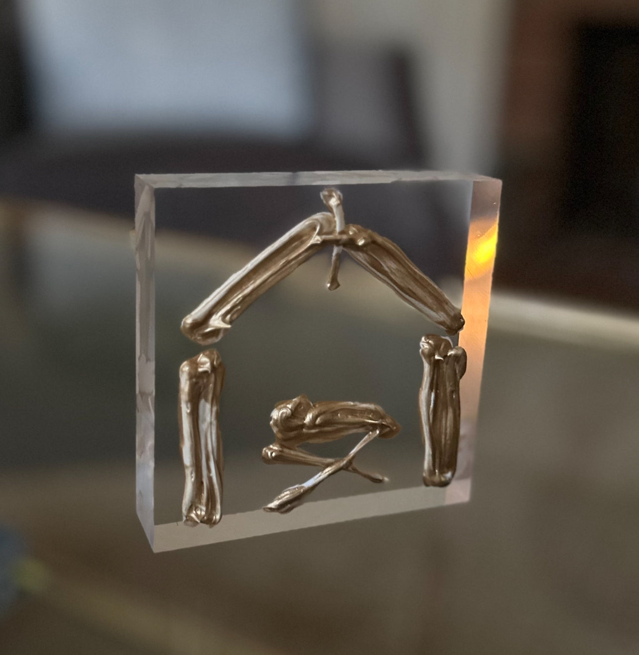 Small Acrylic Block-Nativity